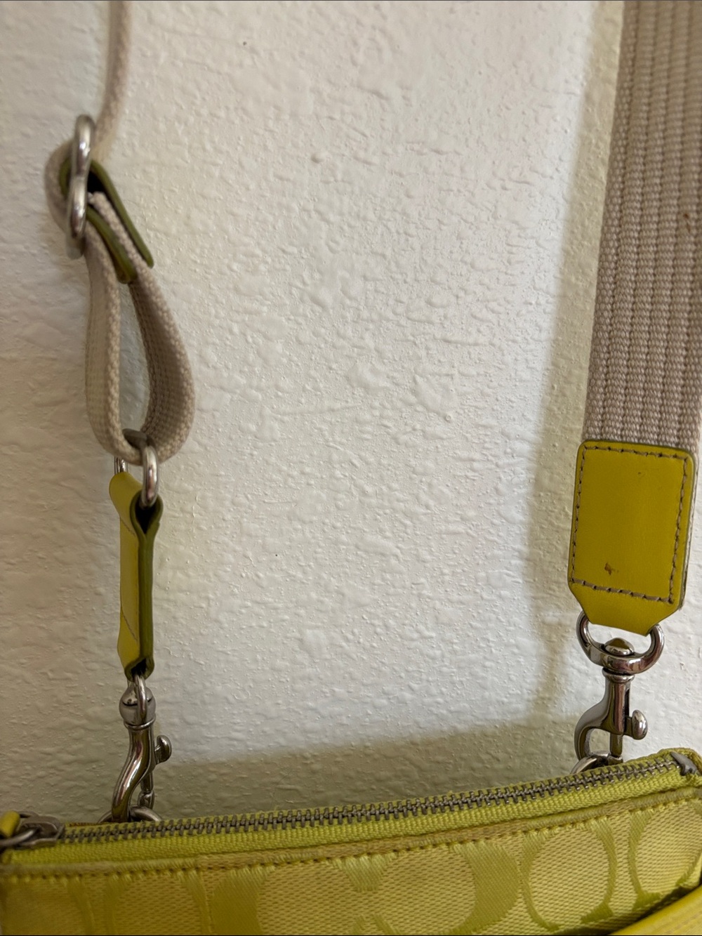 Coach Chartreuse Signature Crossbody Bag - Picture 6 of 11